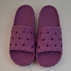 Crocs Classic Geometric Slide V2 Men's Size 13 Purple Lavender 209608-6WQ